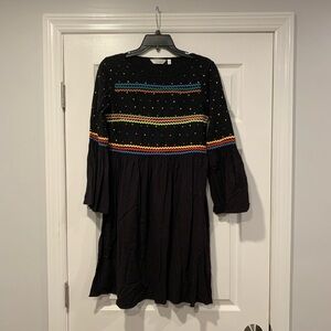 & Other Stories Rainbow Embroidered Dress